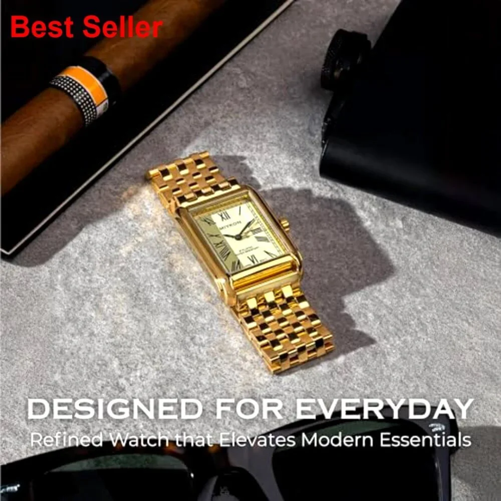 Solid Stainless Steel Bracelet Dress Watch, Japanese Quartz, Water Resistant